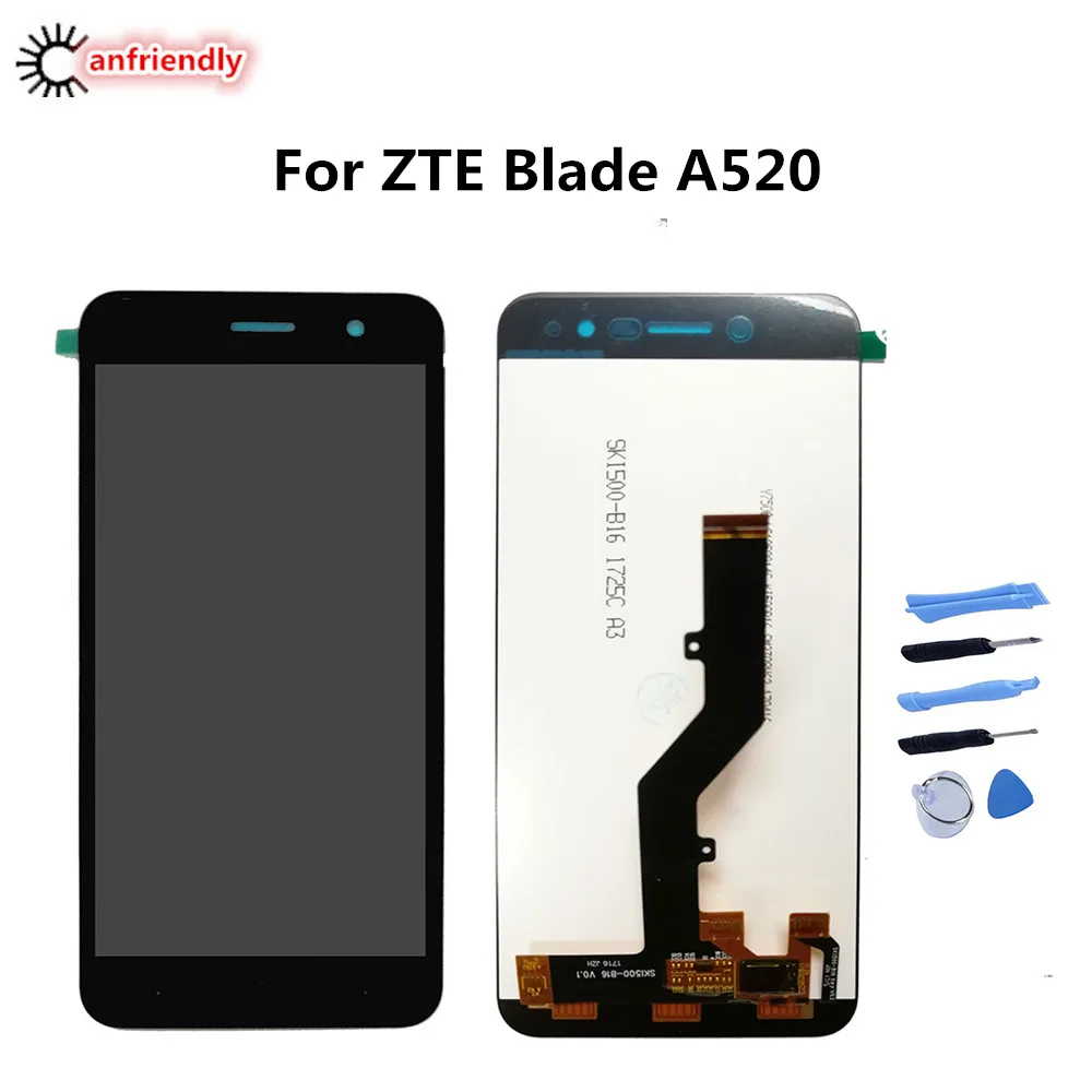 

For ZTE Blade A520 LCD Display+Touch Screen Replacment Digitizer with frame Assembly Phone Panel For ZTE A520 A 520 display