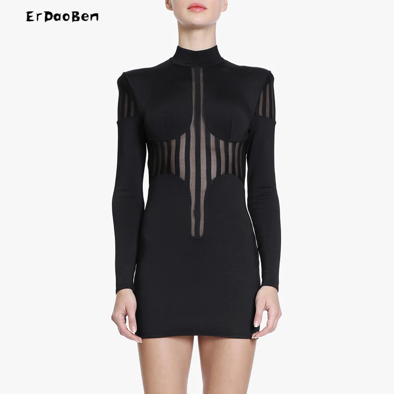 Top quality Bodycon Dress Women Fashion Bandage stand Lady Sexy Sheath