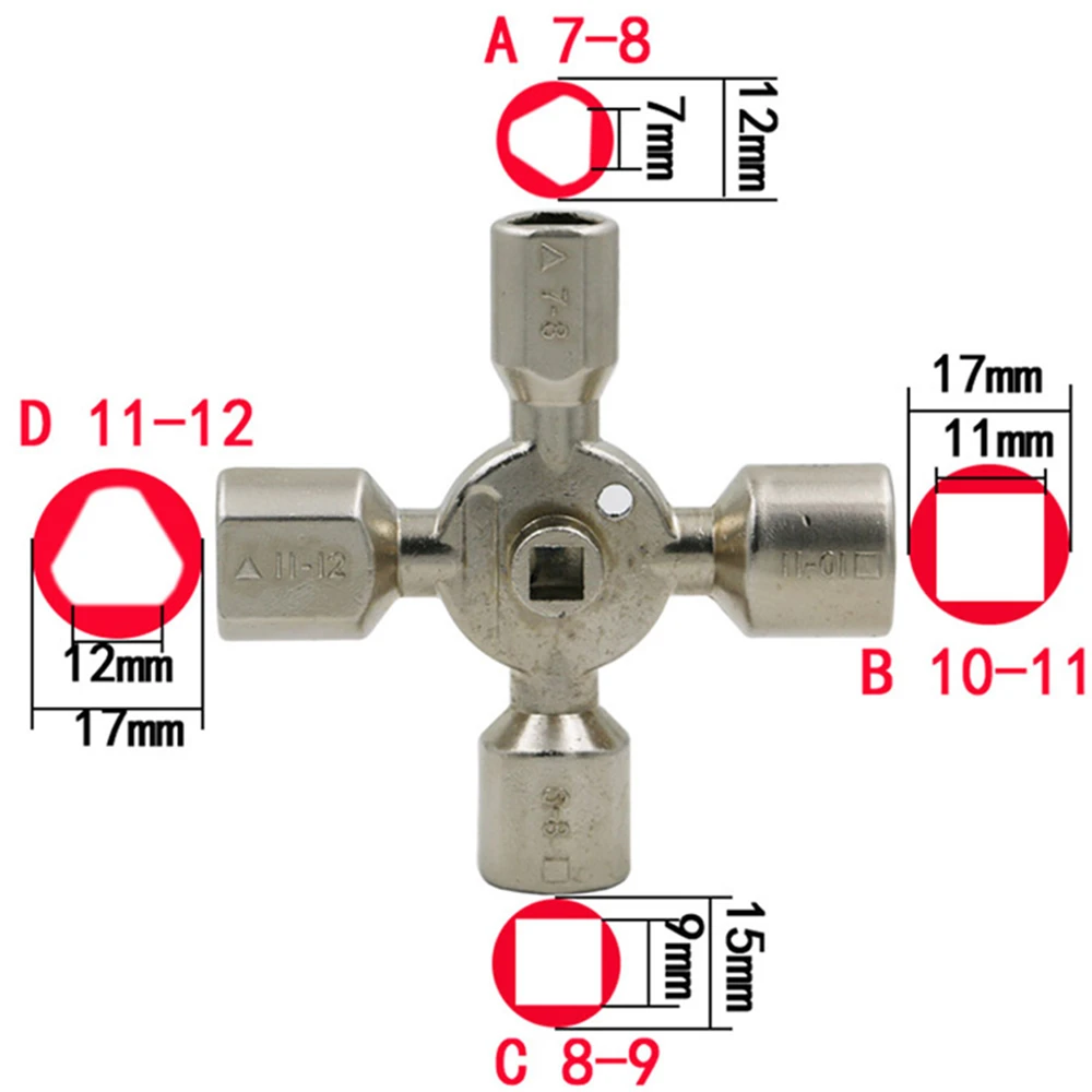 10 в 1 Многофункциональный перекрестный переключатель ключ гаечный ключ сплав Универсальный квадратный треугольник для лифта Электрический шкаф коробка поезд шкаф