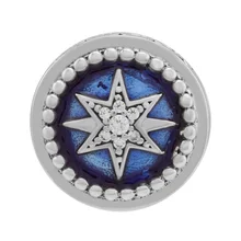 DIY Подходит для Pandora Charms браслеты звездное небо сердце бусины с голубой эмалью 925 пробы-серебро-ювелирные изделия