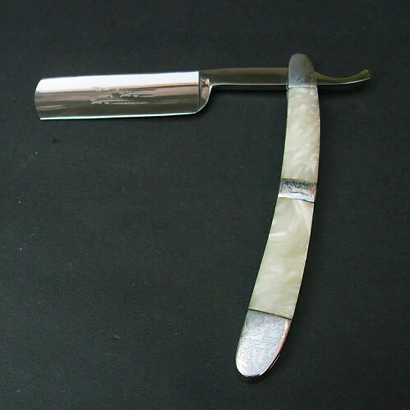 

Shell Handle Barber Straight Shaving Razor Folding Shaving Razor Salon Beard Throat Shaving Knife Cut Tool for Male UN353