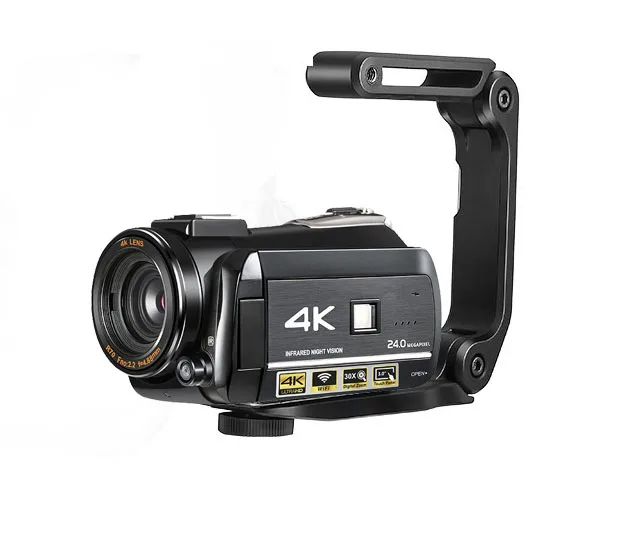 Ordro HDR-AC3 Цифровая видеокамера DVR 4K 120 кадров в секунду 720P Поддержка 0.39X широкоугольный объектив 5MP CMOS Max 24mp Разрешение 3,0 дюймов - Цвет: Черный