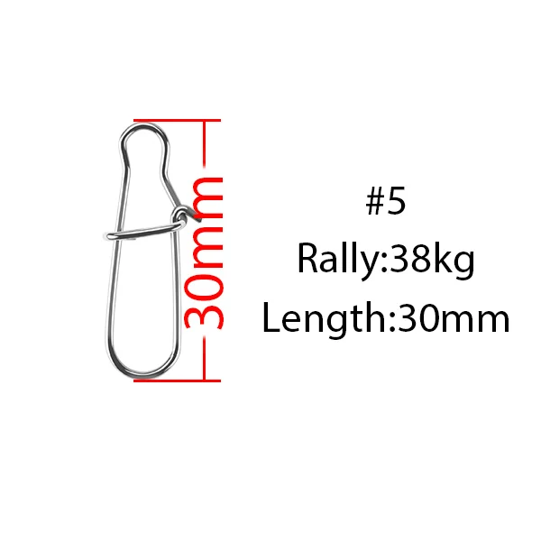DAGEZI поворотные защитные защелки из нержавеющей стали 25 шт./лот черный/серебристый Быстрый Зажим Замок вращающиеся твердые кольца рыболовный разъем - Цвет: 5