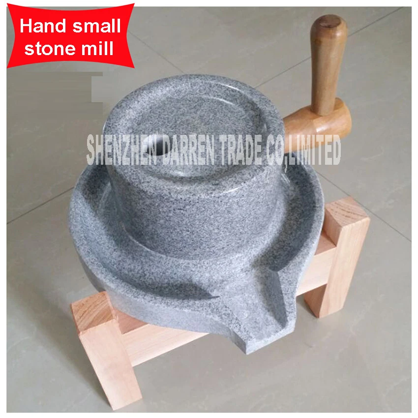 

Family granite stone mil stone grinder stone mill Soy milk hemp Material With old fir shelf Handmade small stone
