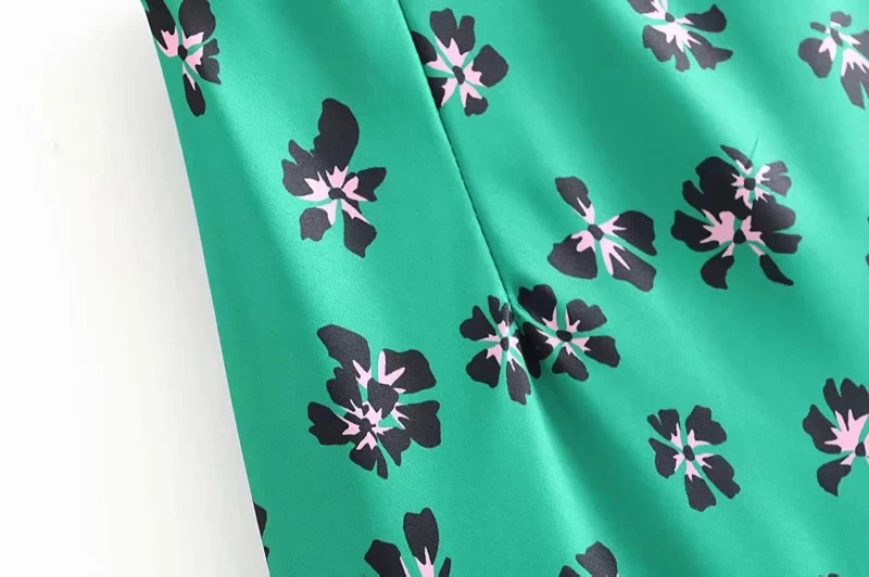 Boho Лето kawaii шикарные зеленые юбки с цветочным принтом Женская юбка с высокой талией Женская повседневная юбка макси уличная Корейская юбка