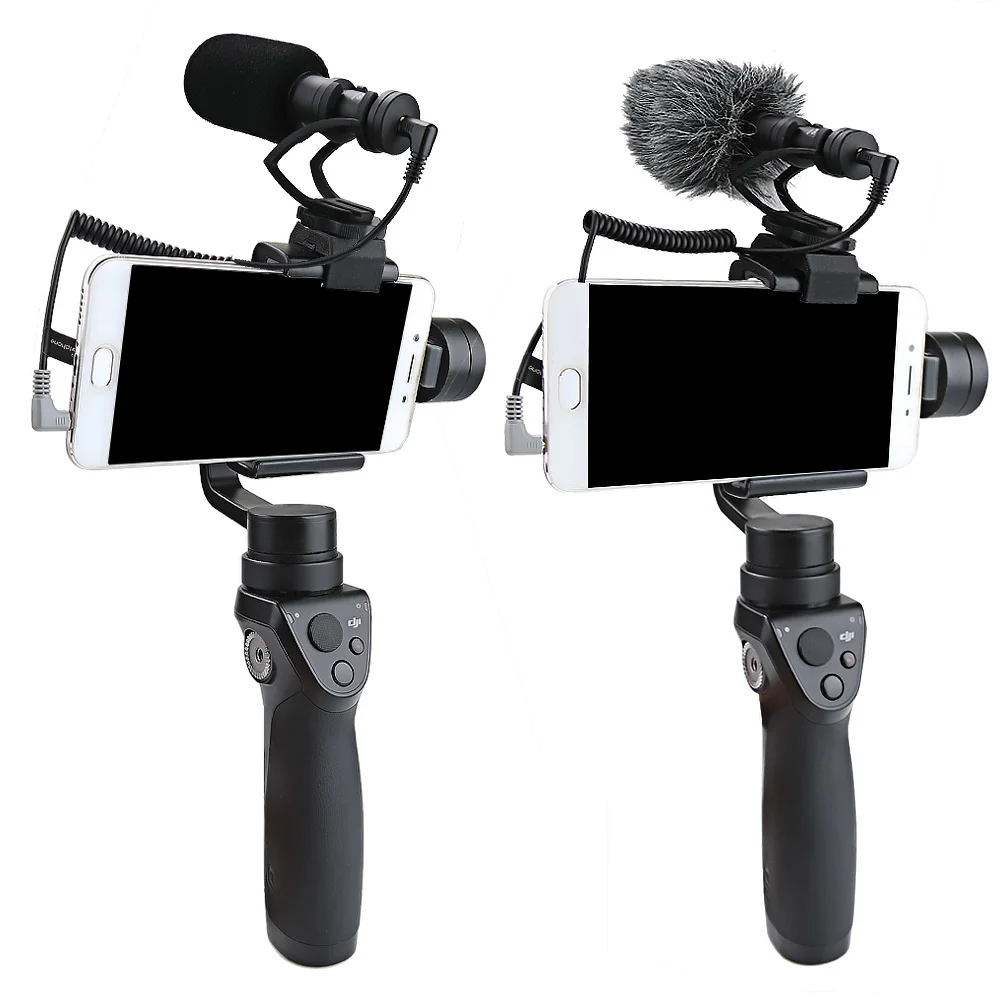 Directional Condenser Video Microphones Mic and Universal Mount for DSLR Camera Compatible for DJI 