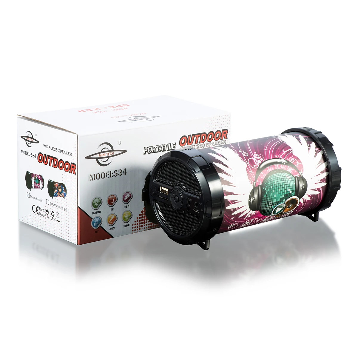 mini tech outdoor wireless speaker