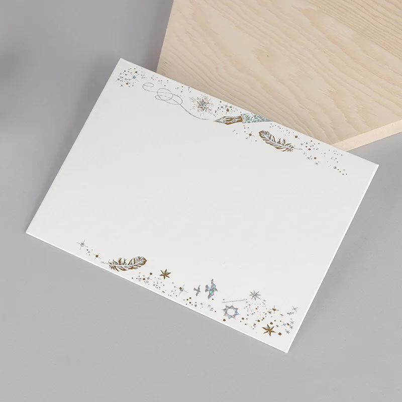  10pcs/set High-grade Gilding Paper Envelopes For Invitations Wedding Stationery Letter Set Writing  - 33038897312