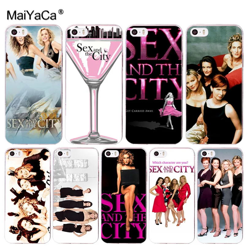 MaiYaCa Sex and the City girl Cool Phone Accessories Case for Apple iPhone 8 7 6 6S Plus X 5 5S SE 5C Cellphones XS XR XSMAX