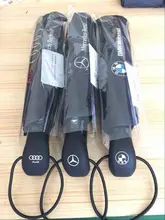 Neue Ankunft Auto logo big regenschirm Regen frauen mode oversize schwarzem sonnenschirme männer automatische business paraguas winddicht