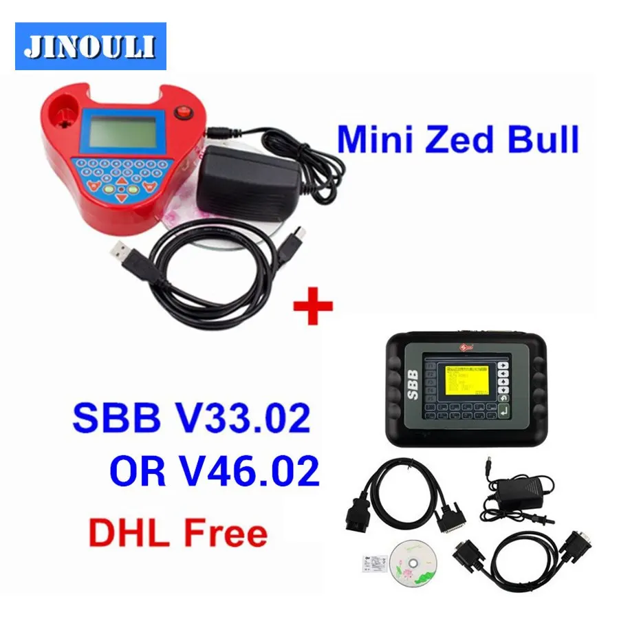

2018 DHL Delivery Auto Key Programmer PRO OBD2 Transponder Silca SBB V33.02 & Mini Zed Bull V508 key programmer car key maker