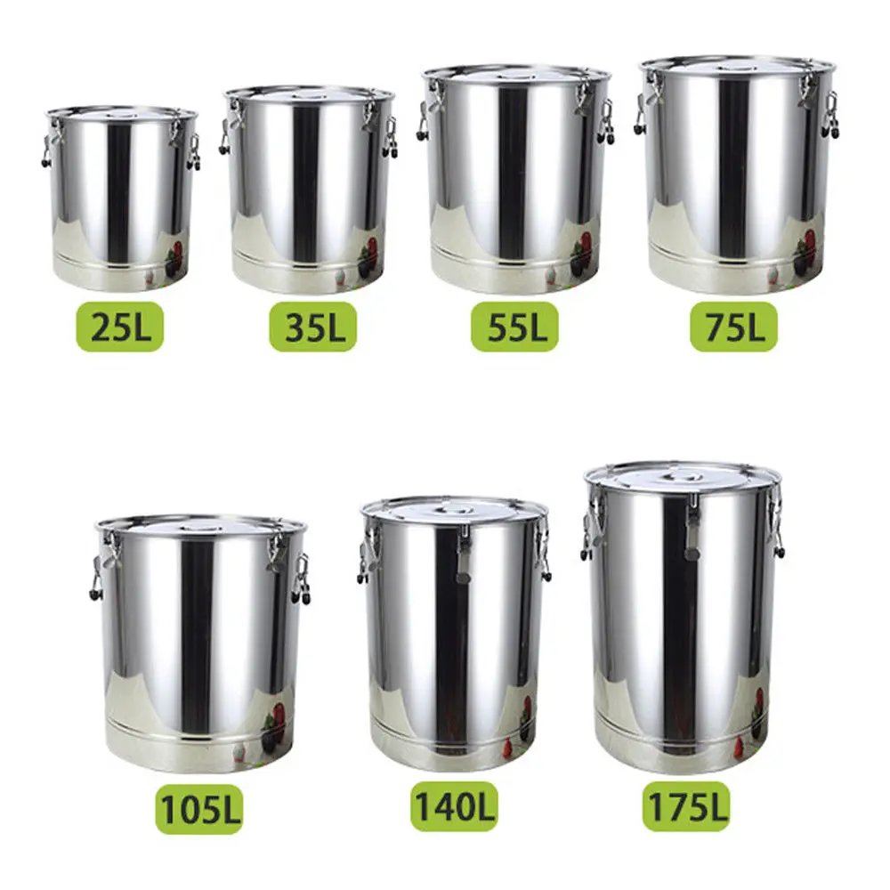 25L-175L Fermenter Tank For Moonshine Still Storage Food 304 Stainless steel