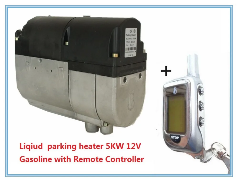 Car Liqiud Water parking heater 5KW 12V Gasoline with Remote Controller