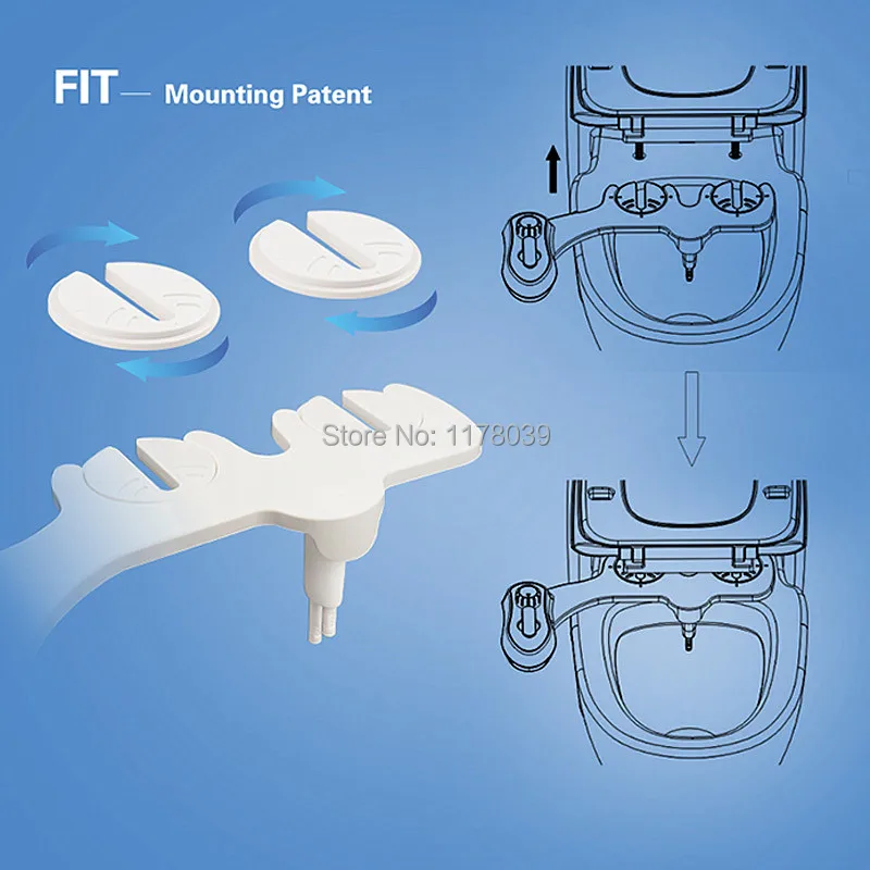 Стыковых чистке форсунки биде сиденье для унитаза, теплая вода чистые анальный биде, женский чистый выдвижной форсунки Душ биде, J17604