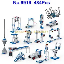 6919 484 шт 14в1 сила разведка научная техника эксперимент шестерни строительные блоки игрушки