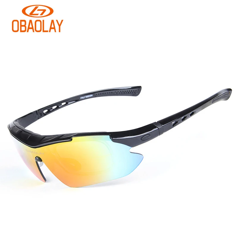  Outdoor Sports Cycling Glasses 5 Lens Polarized Bicycle Eyewear Riding Fishing Goggles With Myopia 