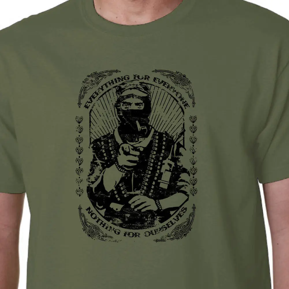 Мужская футболка с принтом MARCOS ZAPATA EZLN CHE FIDEL модная для всех 2019|Футболки| |