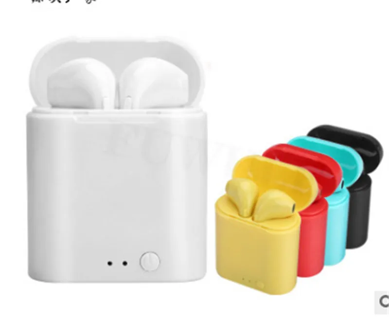 

i7 Mini TWS Wireless Bluetooth 5.0 Earphone Pop ups Double Earbuds With Charging Box Mic Sport Headset for xiaomi huawei iphone