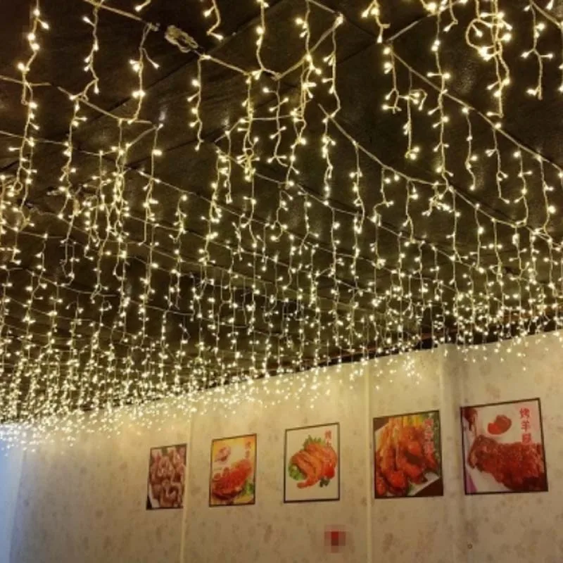 LED christmas decoration lights 3.5m 96 led curtain icicle string fairy lights For Home New year Xmas Wedding Party Indoor Decor LED christmas decoration lights 3.5m 96 led curtain icicle string fairy lights For Home New year Xmas Wedding Party Indoor Decor