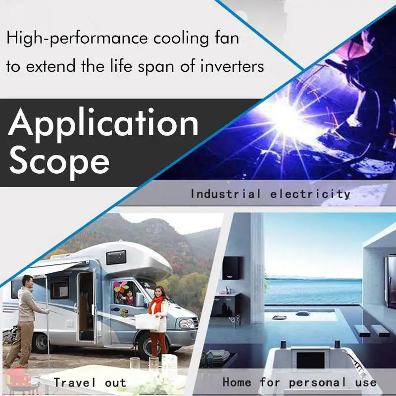 Inversor Solar de 7000W 12 V/24 V 110/220 voltaje de onda sinusoidal modificada + 2 pantalla LED ad