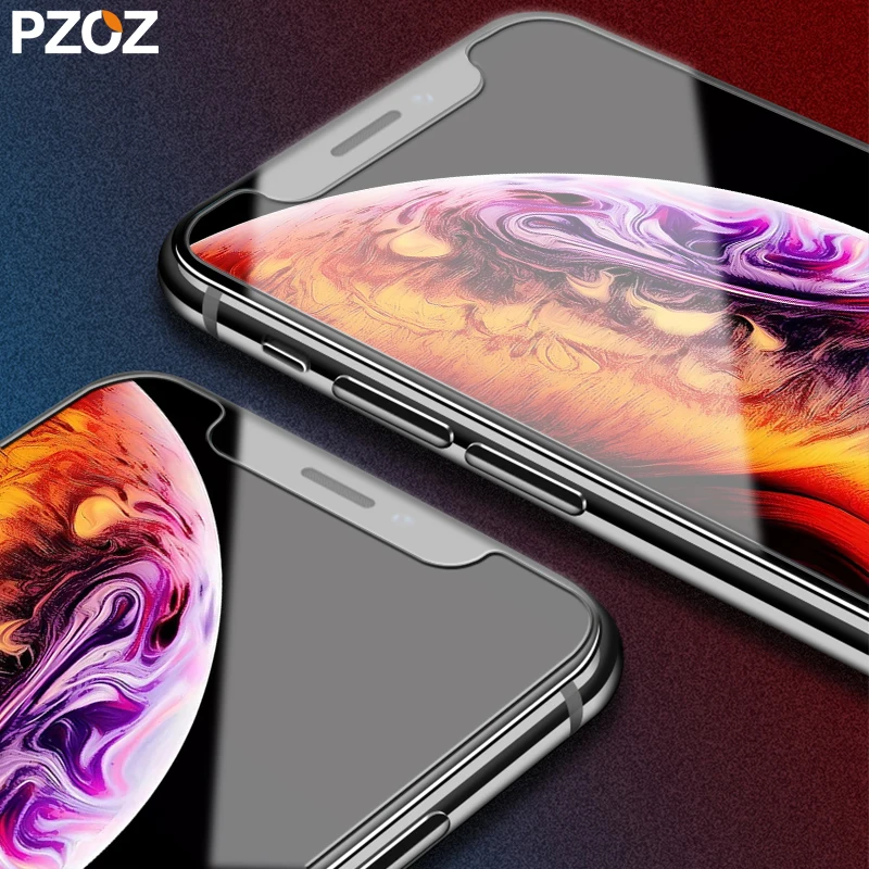 

PZOZ Tempered Glass For Iphone XR Xs MAX Screen Protector Anti Blue Light Film Protective 5.8,6.1,6.5 Inch For IPhone XR Glass
