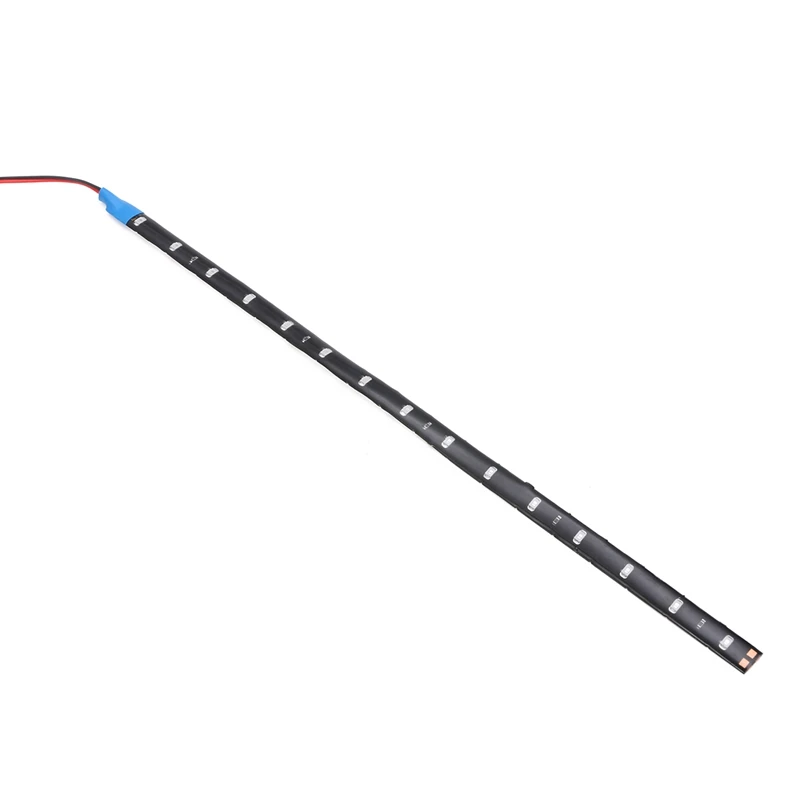 4Pcs/Set 12V 30cm USB Cable Power LED Strip Light Lamp SMD 3528 Blue Waterproof Car Truck Flexible Strip Tube Light
