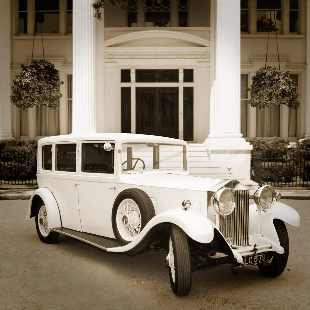 Gatsby sepia старый старинный автомобиль дворцовый фон столбца Высокое качество