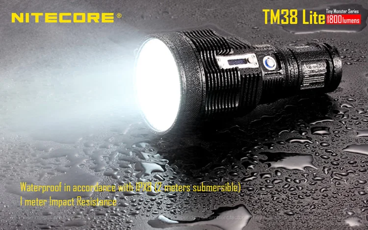 Новинка 2017 Nitecore TM38 Lite крошечный Монстр 1800 люмен длинный бросок перезаряжаемый фонарик