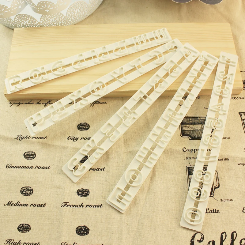 Christmas Russian Alphabet Number Cookie Pastry Cutters letters Biscuit Fondant Decorating Tools |