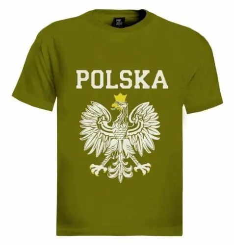 Коллекция 2019 года Модная белая футболка с изображением орла польский флаг