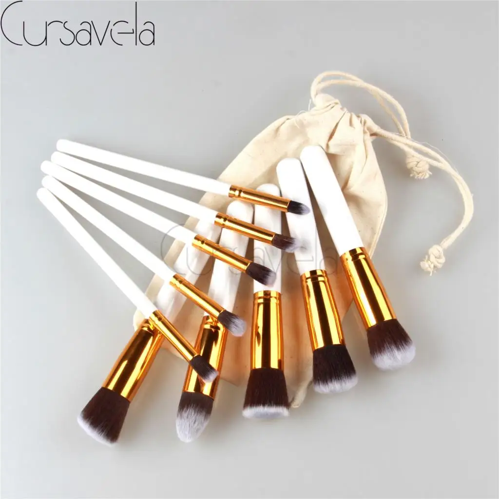 Makeup Brushes 10 Pcs Set Cosmetic Foundation Blending Pencil Blush