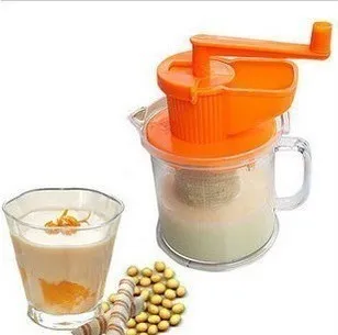 

1pcs Kitchen Multifunction Manual Soymilk Maker Cup Juicers Machine Hand Held Bean Soybean Milk 400ml
