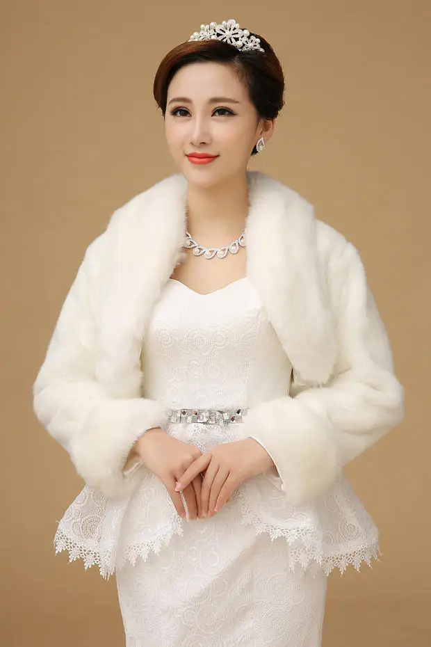 Fur Shawl Wedding Wrap Formal Dress 