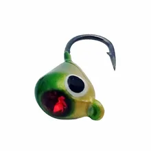 6 шт. набор зимней рыболовной приманки 1,8 см мини металлическая свинцовая головка рыболовный крючок-приманка новые инструменты