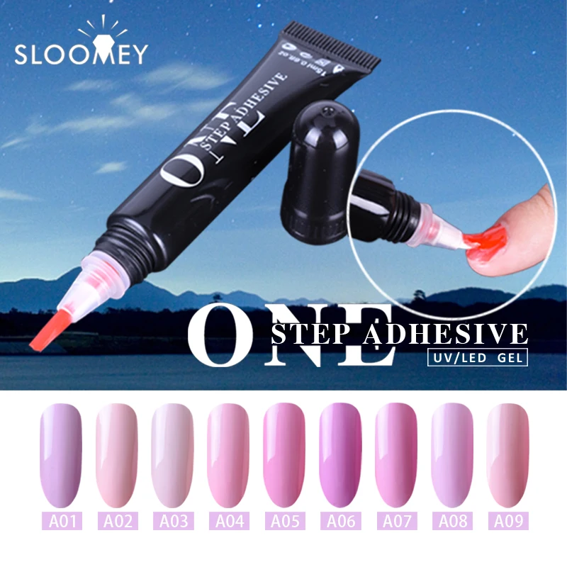 

SLOOMEY One Step Nail Polish Gel 3 in 1 UV LED Soak off Long Lasting Gel Polish Nail Art Varnish 7ml No Need Base Top Coat