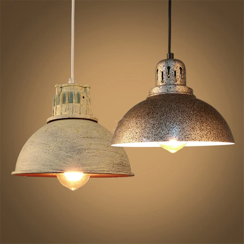 

Industrial Retro style Iron Antique Rust Loft Metal Fixture Pendant Lights Lamps with 1 Light