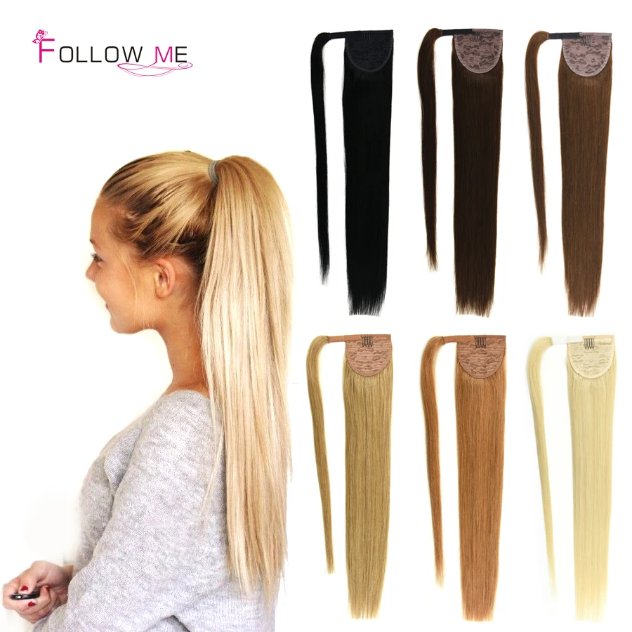 Best Quality Indian Human Hair Ponytail Extensions Natural Virgin Human