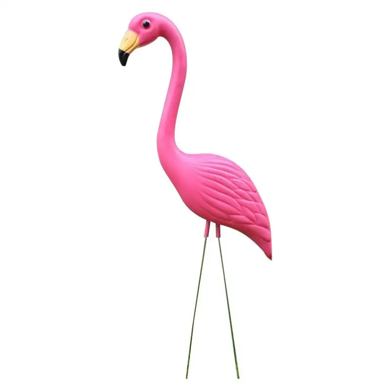 4 Pack Realistic Large Pink Flamingo Garden Decoration Lawn Art