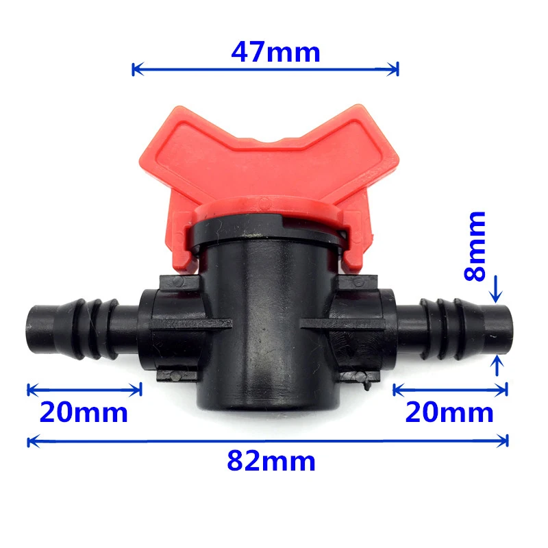 1 шт. удобный переключатель 8/11 мм G3/8' переключатель Соединительный клапан с бородкой и прорези Пластик для полива и орошения сада водный шланг