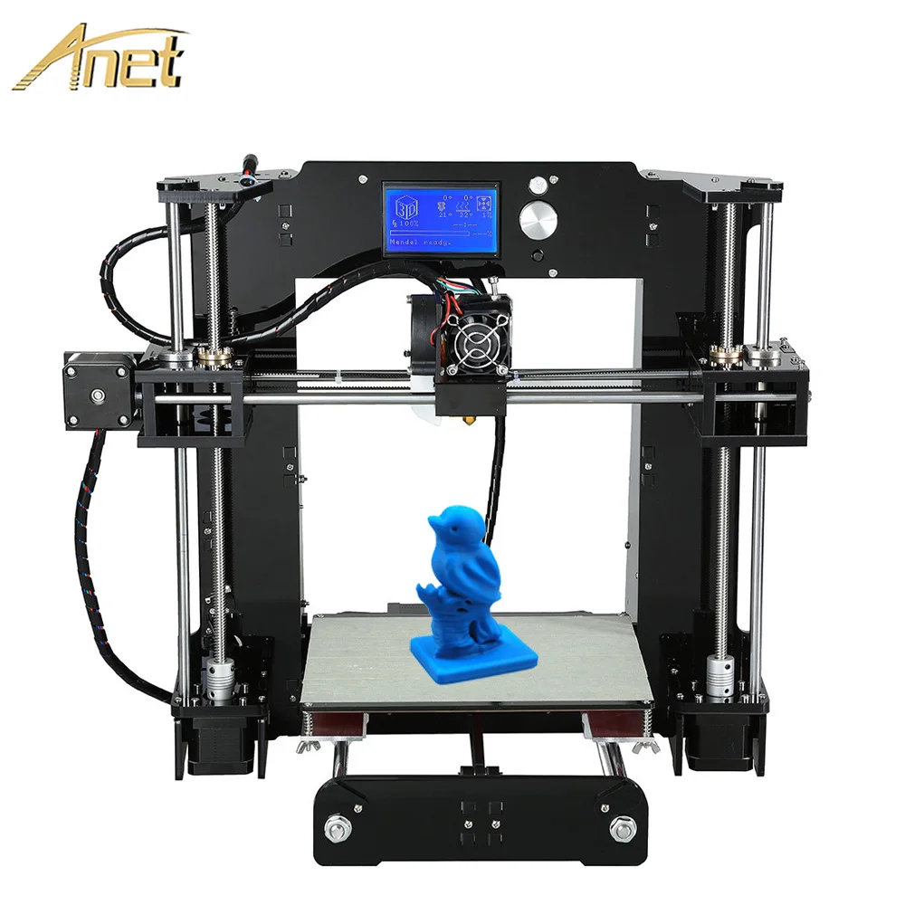 Aluminum Extrusion Anet A6 Big Print Size220 220 250mm Reprap Prusa i3 3D Printer Kit DIY
