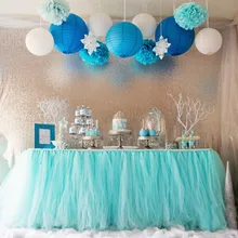 1 предмет; Новинка; разноцветная юбка-пачка; Тюлевая Скатерть для свадьбы; Прямая поставка; Apr25