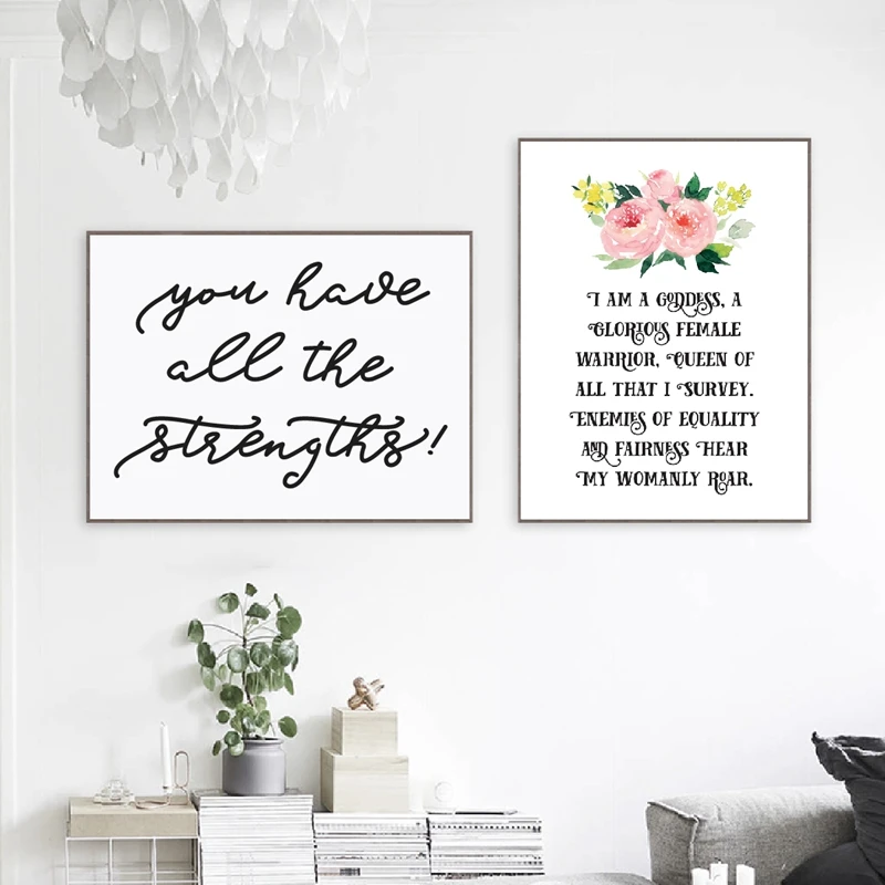 Goddess Pledge Poster Print Living Room Decor