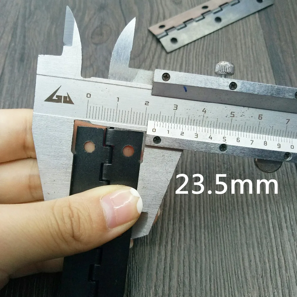 2 шт./лот 75x24 мм черный длинный ящик шарнир железное крепление для сундук для украшений мебельный шарнир
