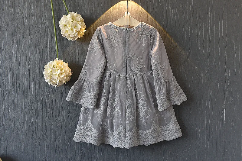 Fashion Casual Girls Dresses 2018 Embroidery Lace Princess Party Children Clothing Spring Autumn Kids Dress For Girls 7 8 Years (4)