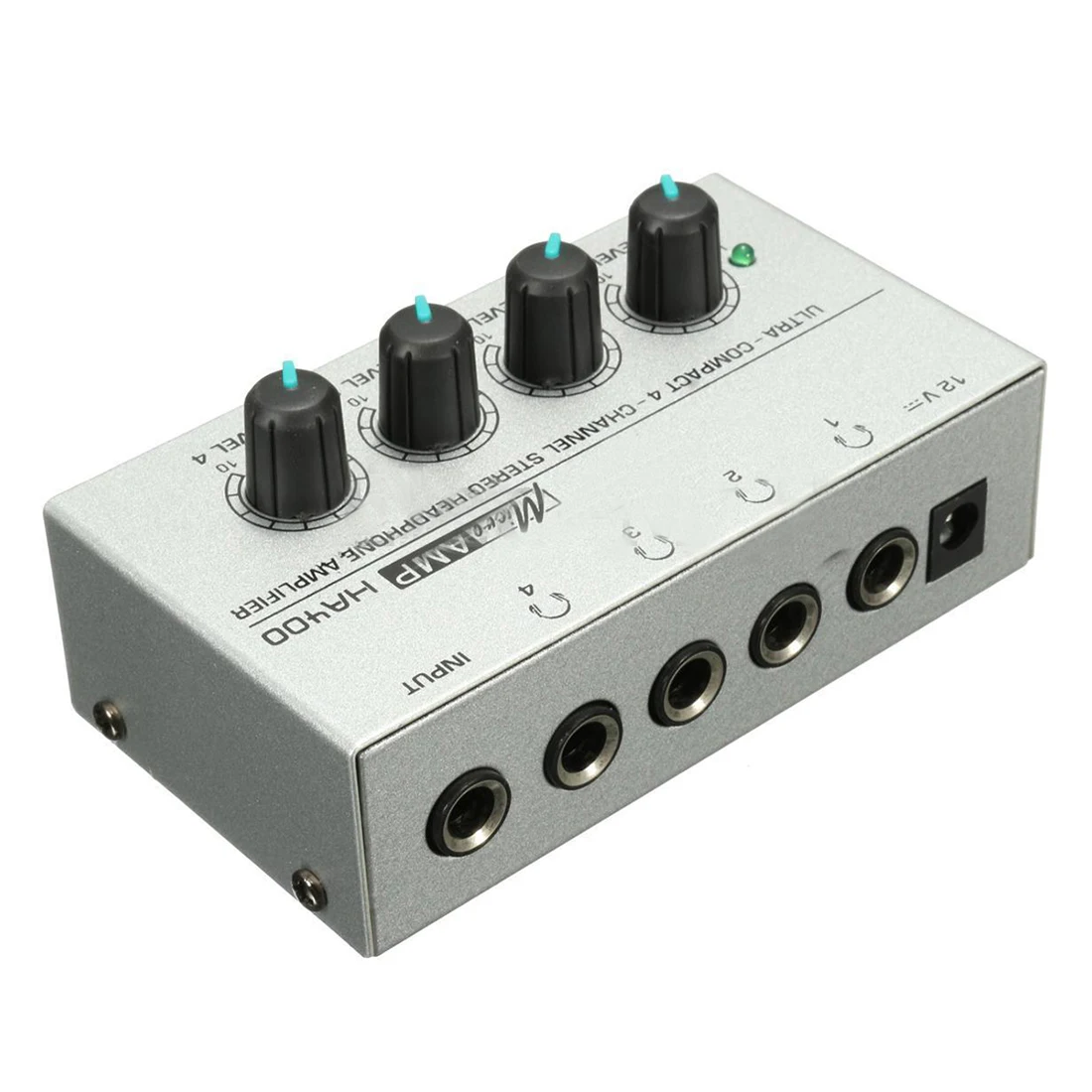 HA400 4 Channel Ultra compact Headphone Audio Stereo Amp Microamp Amplifier Top Quality