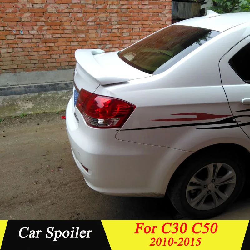 

For GREAT WALL C30 C50 2010-2015 Rear Spoiler High Quality ABS Material Primer Color Car Tail Wing Decoration Trunk Spoiler