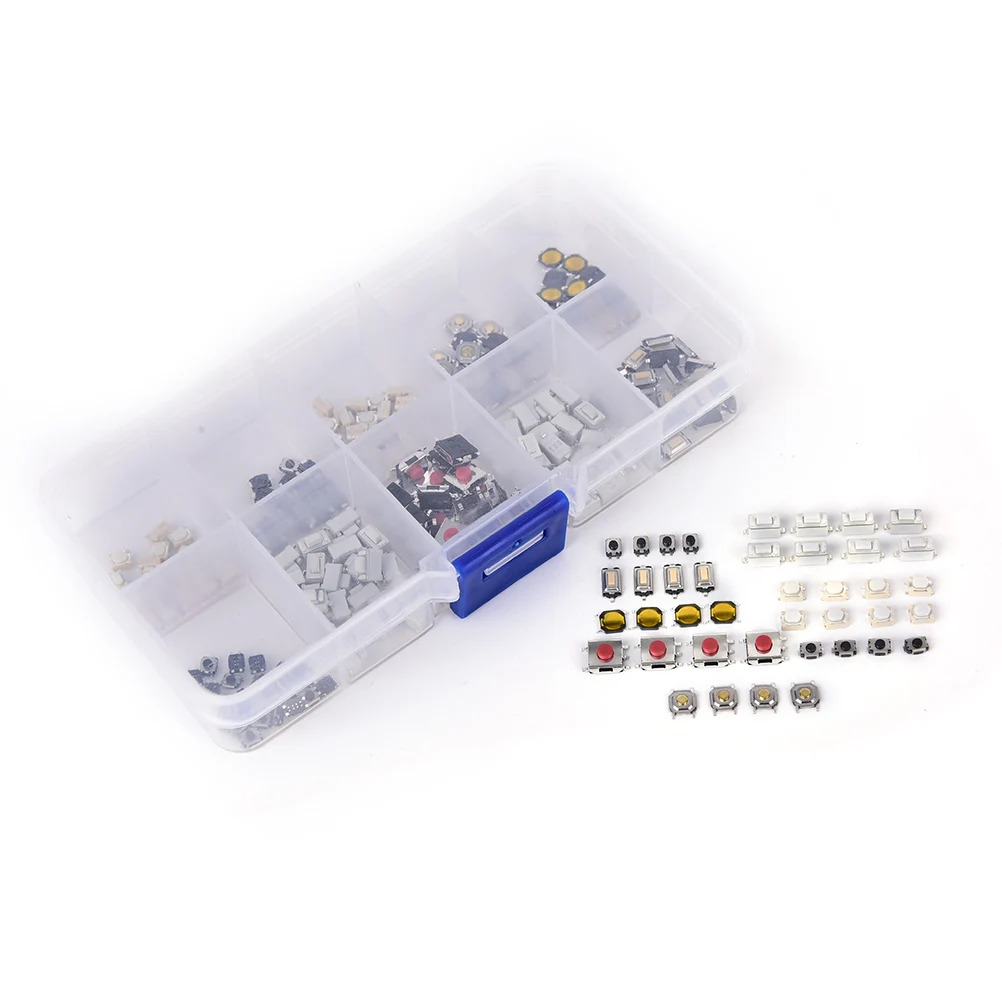 

250pcs/lot 10 Types Tactile Push Button Switch Car Keys Remote Key Button Microswitch