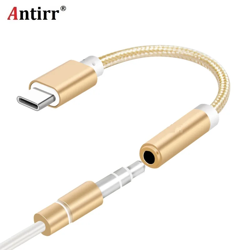 

USB Type C to 3.5mm Earphone Headphone Cable Adapter USB-C to 3.5mm Jack Aux Cable for Letv 2 2pro max2 Pro 3 Xiaomi 6 free ship