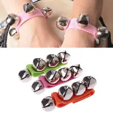 2 шт. детский браслет на запястье колокольчик ручной погремушка детская танцевальная музыкальная обучающая игрушка