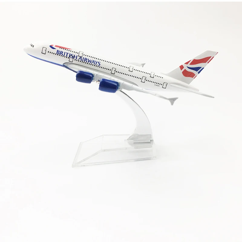 Британский Воздушный самолет модель 16 см A380 самолет модель самолета Модель металлического сплава литья под давлением игрушечный самолет дети взрослому подарок на день рождения